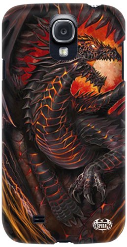 Preisvergleich Produktbild Spiral Dragon Furnace Schutzhülle für Samsung Galaxy S4, Schwarz