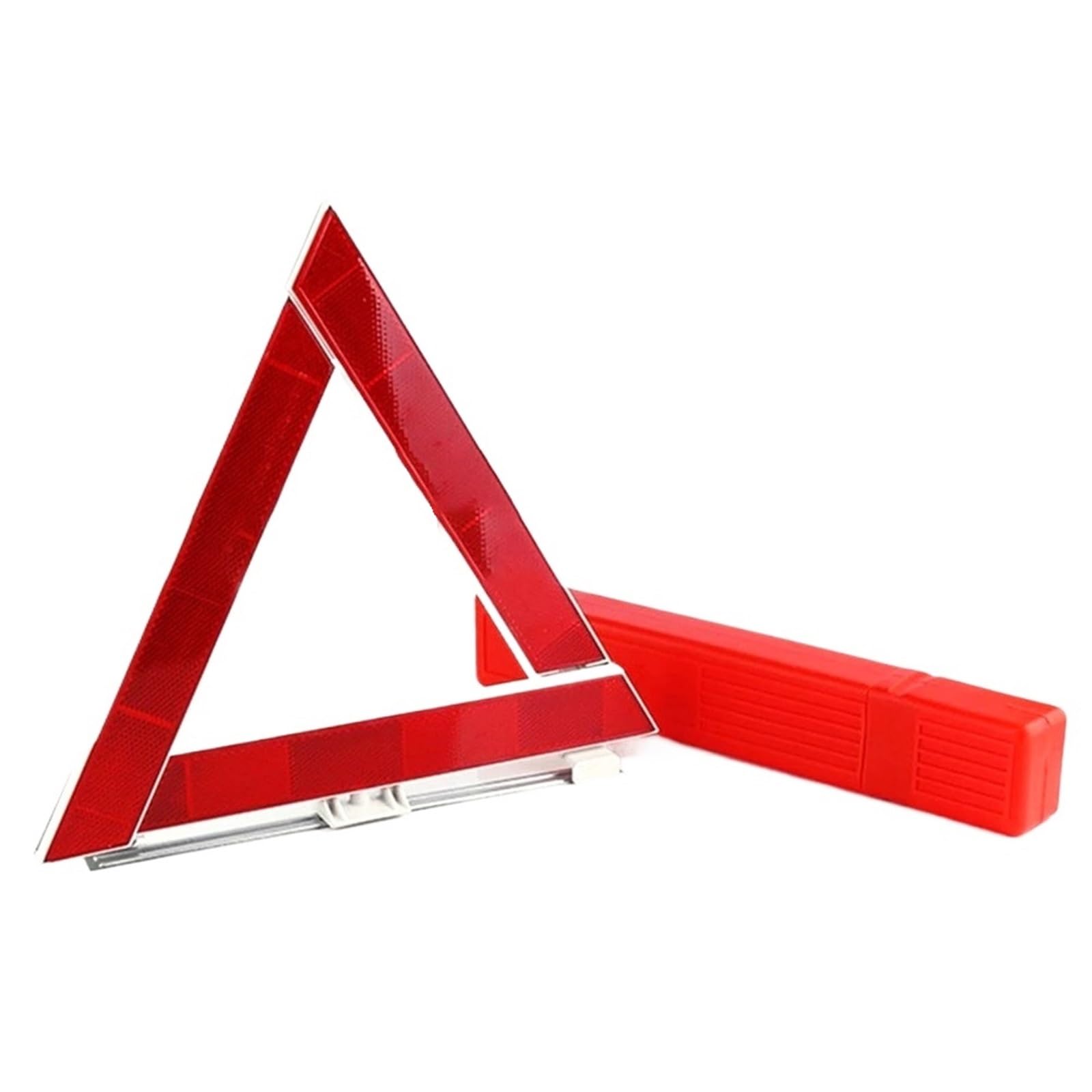 Triángulo de señalización Trípode amonestador Reflectante Rojo de avería de Emergencia, posición Plegable del triángulo de Advertencia de Seguridad Vial del Coche(10PCS)