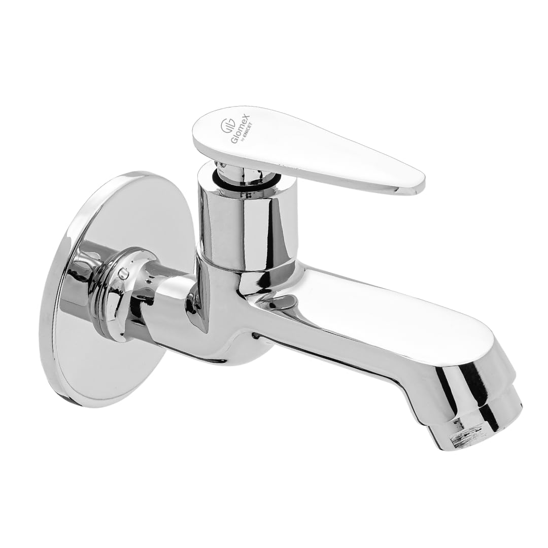 Enicet Brass Bib Cock Short Body, Bathroom Tap, with Wall Flange, Chrome Finish, Smooth Operating Handle, Long Lasting Warranty, Durable Water Tap for Bathroom, Brim Collection (BG101 01) (B0D8BVTJJB) Amazon Price History, Amazon Price Tracker