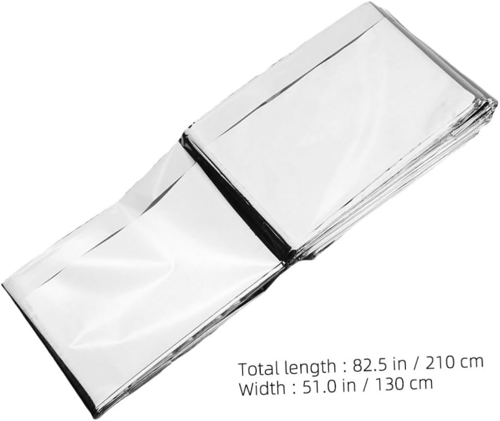 6pcs Reflective Thin Film for Greenhouse Plant Growth Insulation Frost Double-Sided Silver Sheet for Garden Emergency Use