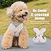 Pawaboo Hundegeschirr mit Hundeleine Set, X-Rahmen Verstellbares Anti Zug Anti-Erstickung Hund Brustgeschirr für Kleine, Mittelgroße Hunde & Welpen, Hundeweste mit Leine, M, Bunter Leopard