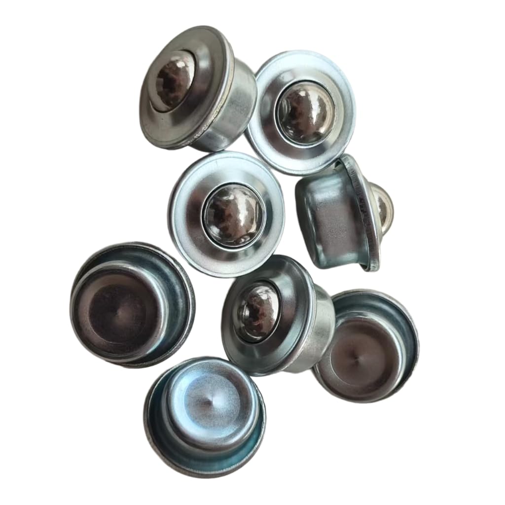 50PCS 5/8" Roller Balls Transfer Bearings Carbon Steel Ball Transfer Units Bearing Casters Universal Base Conveyor Roller Balls