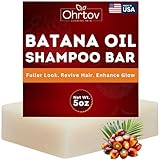 Batana Shampoo – Natural Batana Oil Soap Bar for Hair Growth, Thinning Hair & Hair Loss – Thickening, Volumizing, Nourishing Shampoo Bar to Strengthen Weak, Brittle Hair – 5 oz Bar Made in USA