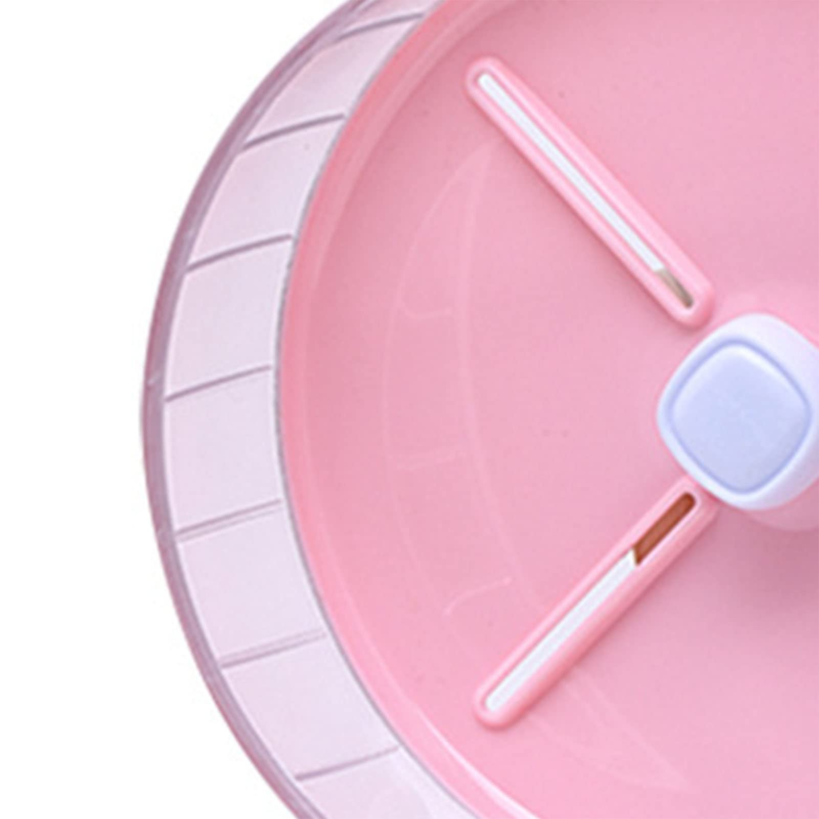Ruota per Criceti, Antiscivolo, in Acrilico, Ampia, a Prova di, per Addestramento dei Criceti, Silenziosa, per Criceti Siriani, per Gabbia per Criceti (PINK)