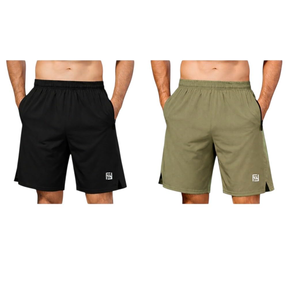 Keenuu Men’s Athletic Gym Shorts – Quick Dry Workout Shorts with Zipper Pockets, Lightweight Running Training Shorts for Fitness & Sports-picture-44