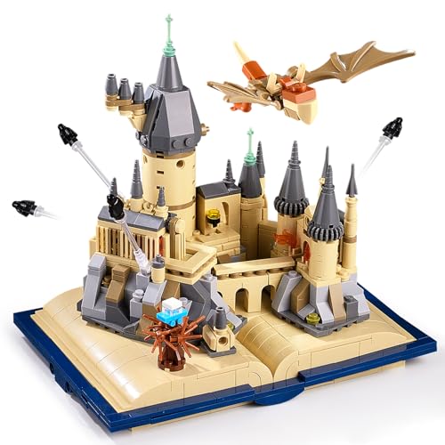 Image of Vziimo Magic Castle Building Set, Education Architecture Building Blocks Kit, Collectible Castle Model Toys for Adults Teens Fans 14+ (564Pieces)