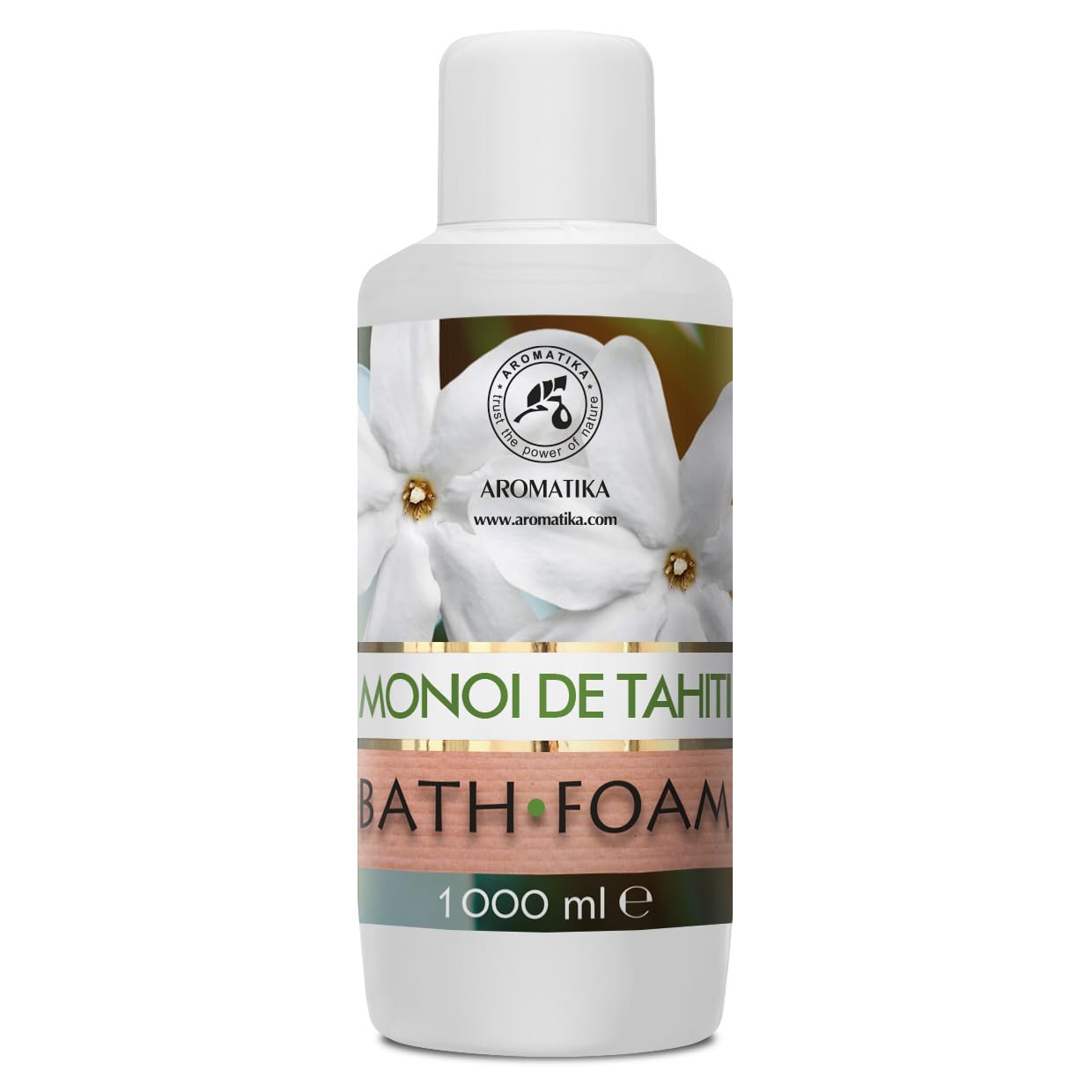Espuma Baño de Monoi de Tahiti 1000ml - Belleza - Cuidado del Cuerpo - Bienestar - Relajación - Fragancia Exótica - Aromaterapia - Spa - Baños de Burbujas - Bath Foam Monoi de Tahiti