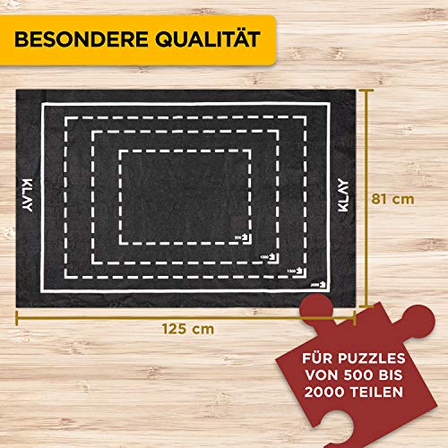 KLAY Puzzlematte – Puzzle Aufbewahrungsrolle 2000 Puzzleteile – Puzzleunterlage – Tragbarer Puzzleteppich – Haftende… – Bild 2