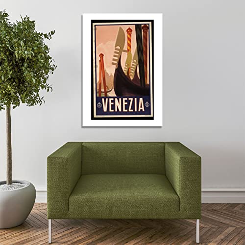 Poster de voyage Venezia petit format affiche encadrée mate pour salon