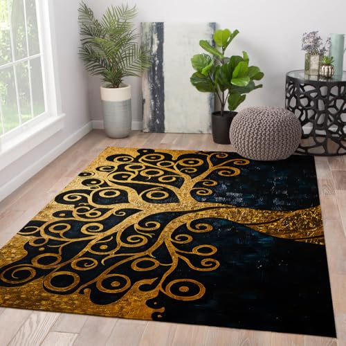 Tapis de salon lavable 120x150cm doté d'un sol antidérapant - 5