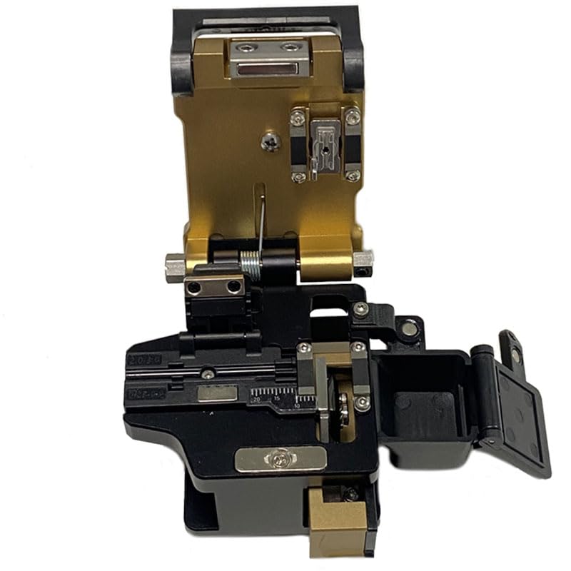 Fiber Optic Cleaver Automatic Stability TAWAA FC-30 Cutter with 48,000 Cleaves Cleaver Angle <0.5° Built in Wast Bin for 250μm 900μm 3.0mm Fiber Cable and Flat Cable Double Fixtures CT-30A Cleaver