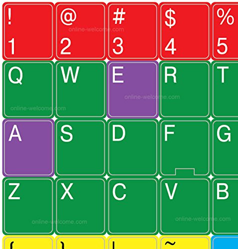 Pegatinas para teclado inglés US para PC y portátiles miniatura 1
