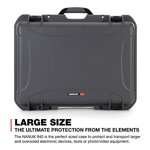 Ficha técnica Nanuk 925 Estuche rígido impermeable con tapa organizador e inserto de espuma para Canon Nikon Cuerpo DSLR y lente lentes Negro - Fernando Cortés