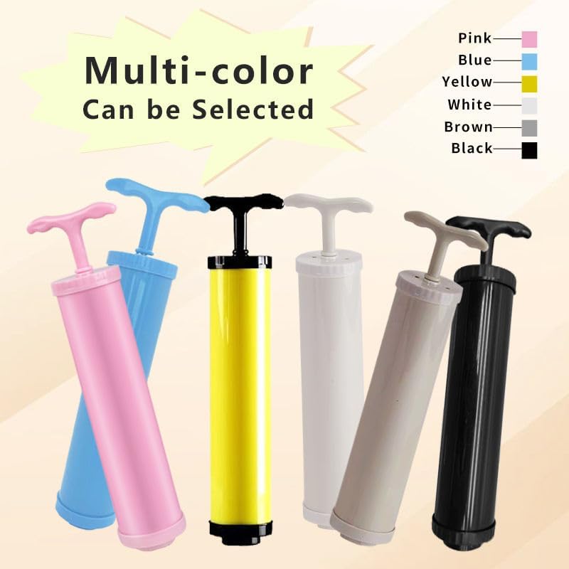 Image of Portable Vacuum Air Hand Pump for Compressed Vacuum Space Saver Storage Bags - Small Manual Pump for Home & Travel use (PUMP - NO BAGS INCLUDED)