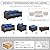 Valita 7 Pieces Patio Furniture Set,9-Seats Outdoor Wicker Sectional Sofa Brown Rattan Modular Patio Conversation Chair Set with Storage Table,Washable Cushions(Navy Blue)