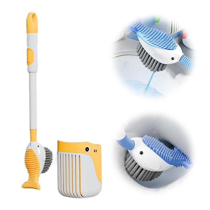 Brosse WC ventouse facile à installer pour nettoyage efficace