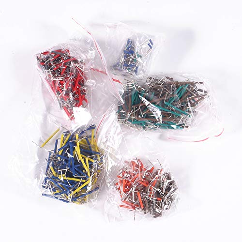 Organizer 840 Pieces Preformed Breadboard Jumper Wire Kit 14 Lengths Assorted Jumper Wire for Breadboard Prototyping Solder Circuits - Thumbnail 5