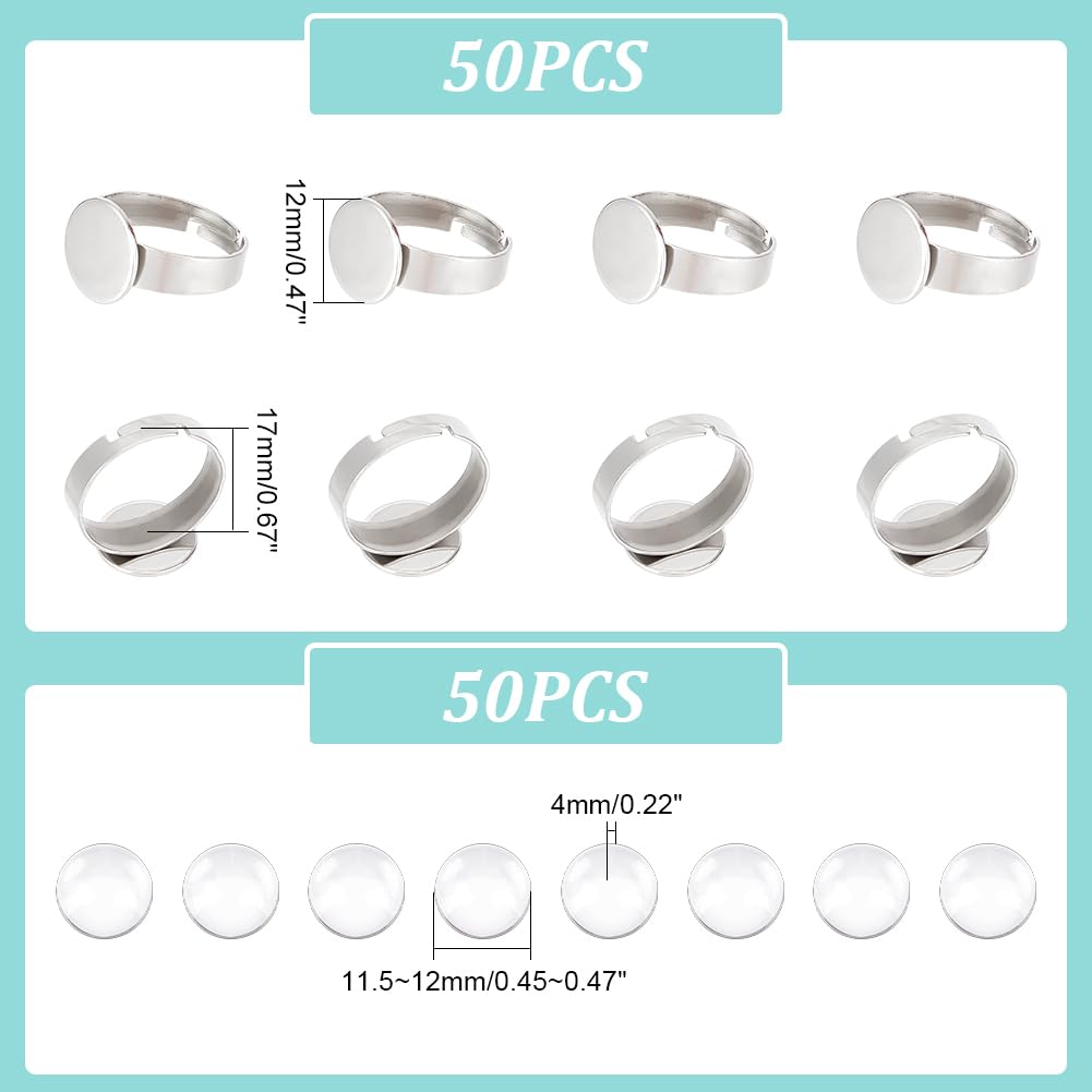 Lot De 30 Anneaux Porte-clés - 12/15/20/25 Cm - En Acier