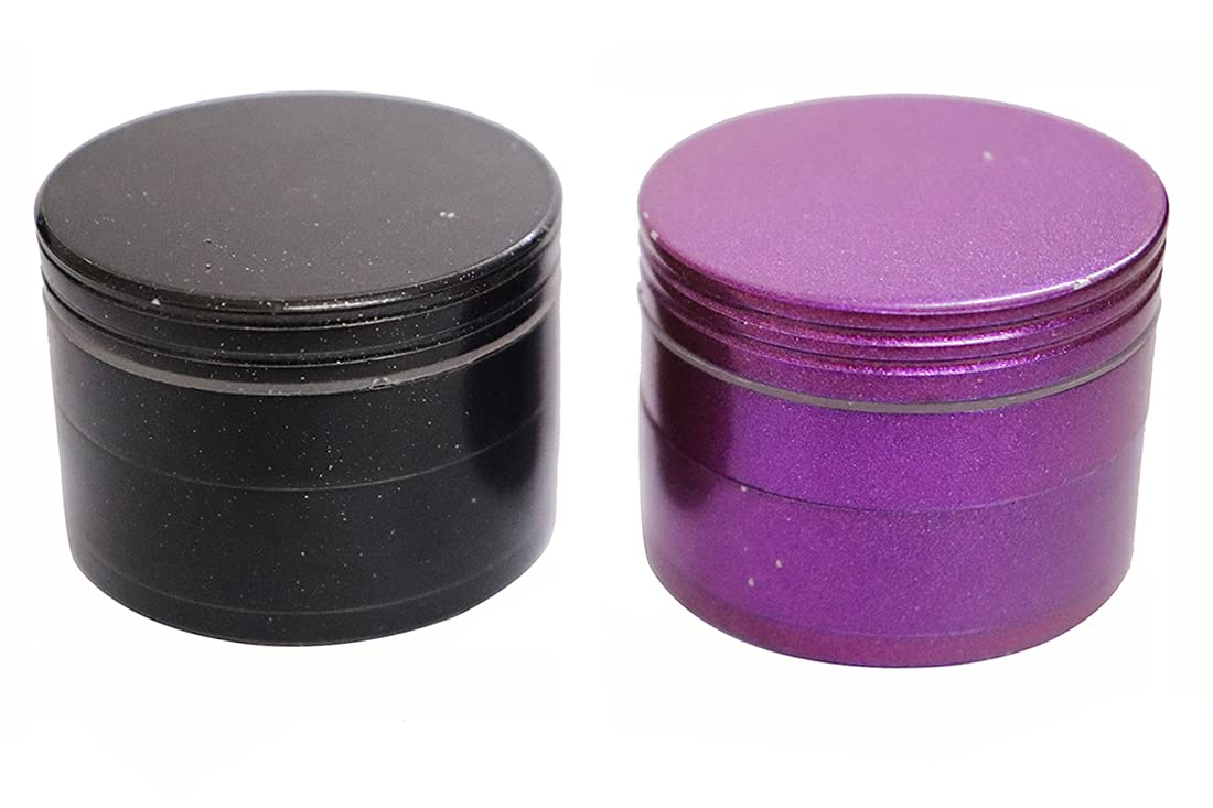 Green Apple Inc 52 MM Single Color Limited Edition Round Weed Crusher Grinder (Black & Pink, Pack of 1)