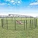 Topeakmart Dog Playpen Outdoor Puppy Exercise Pen Indoor Portable Pet Fence for Yard/RV Camping, 32 Inch 16 Panels