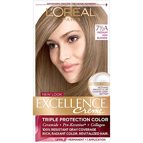 Image of L'Oreal ParisExcellence Creme - 7-1 /2A Medium Ash Blonde (Cooler) 1 Each (Pack of 9)