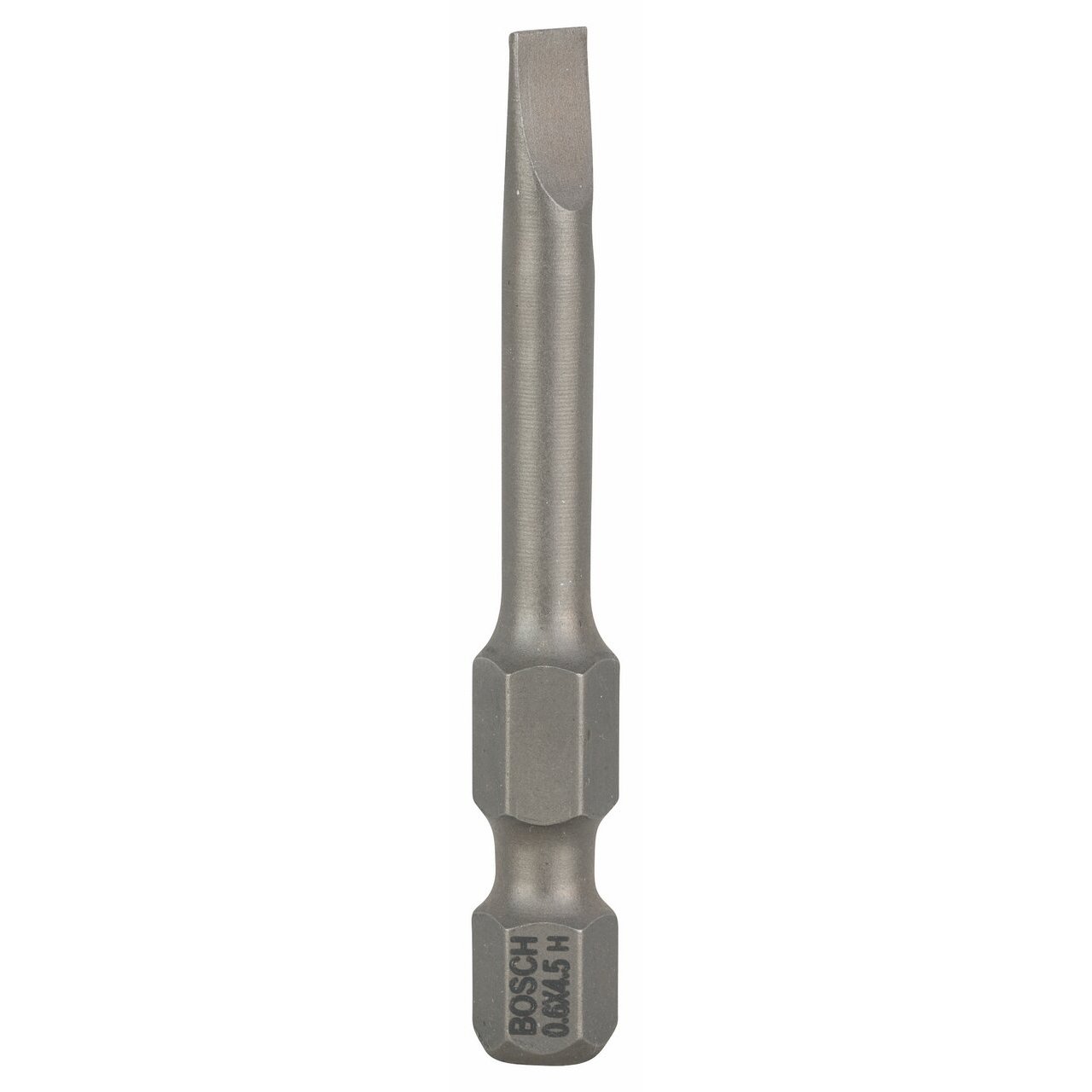 Bosch Professional 2607001477 uzunlamasına vidalar için ekstra sert uç (S0,6 x 4,5; uzunluk: 49 mm, 3 adet), 2607001477