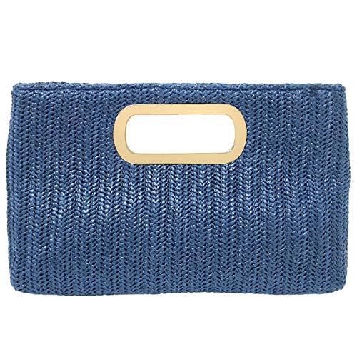 Image of Top Handle Straw Clutch