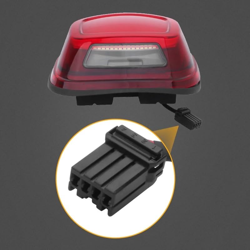 Luce di frenata moto Luce Posteriore Motociclo LED Freno Corsa E Jogging Lampada Fanale Per Per Sportster XL1200N 2007 2008 2009 2010 2011 2012(Black)