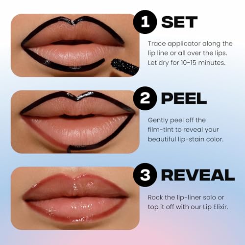 sacheu lip liner stay-n peel off lip stain  long lasting matte lip tattoo transfer proof lipstain infused with hyaluronic acid amp vitamin e for all skin types  vegan amp cruelty-free p-inked
