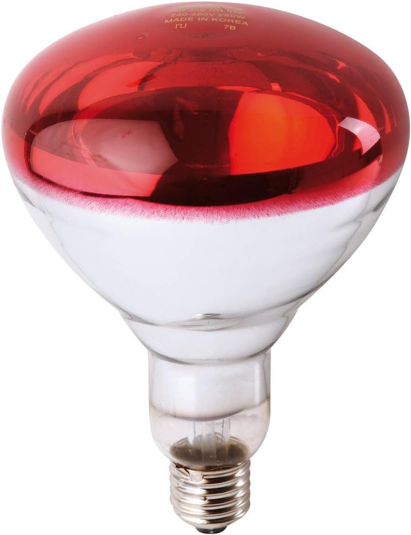 Philips 57520325 InfraRed Industrial Infrared Incandescent Reflector Lamp, Red, 150 W
