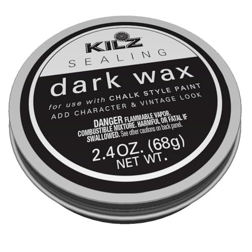 KILZ L644432 Protective Sealing Painted Furniture, 2.4 oz, Dark Wax