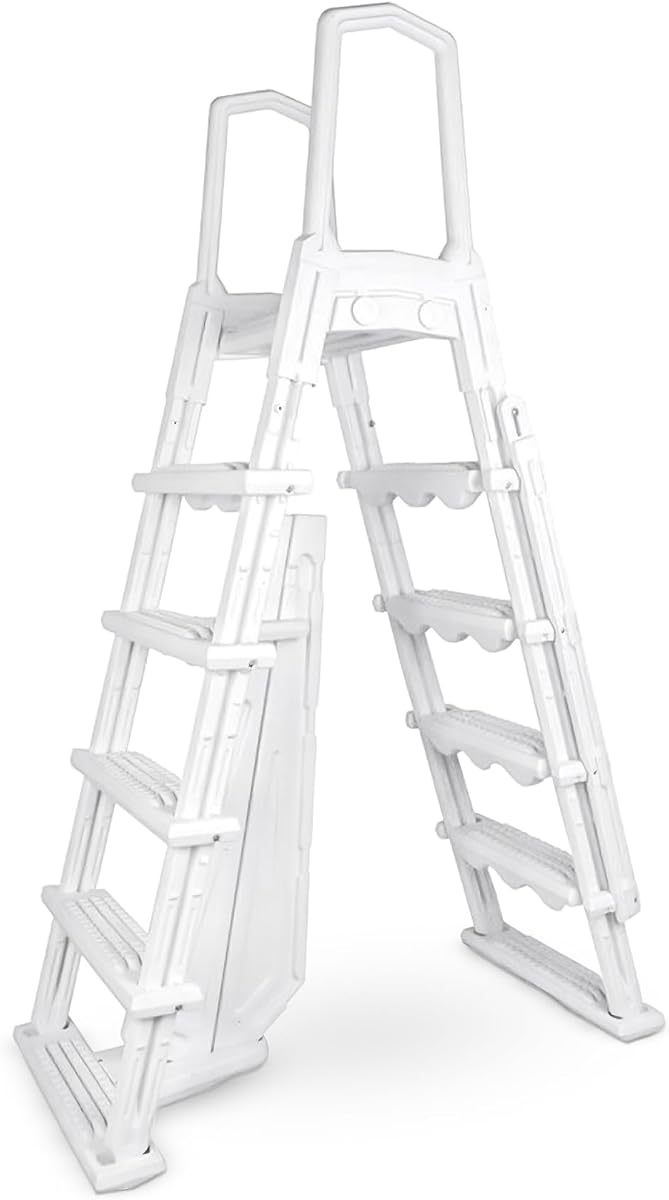 Above Ground Pool Ladder and Step System | A-Frame Ladder