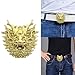 Ethnic 3D Dragon Head Belt Buckle for Men Women Zinc-Alloy Cowboy for Jeans Pants Accessories Fashion Casual