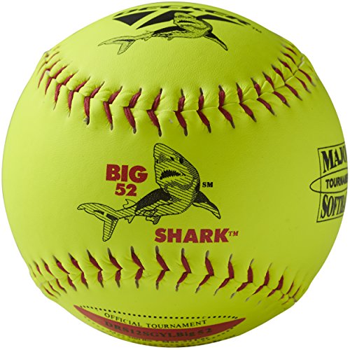 Decker ASA Red Shark Big 52 Slow Pitch Softball 6 Ball Pack - //coolthings.us