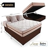 Cama Box Com Baú Casal + Colchão De Molas Ensacadas - Anjos - Classic 22x188x138cm glide