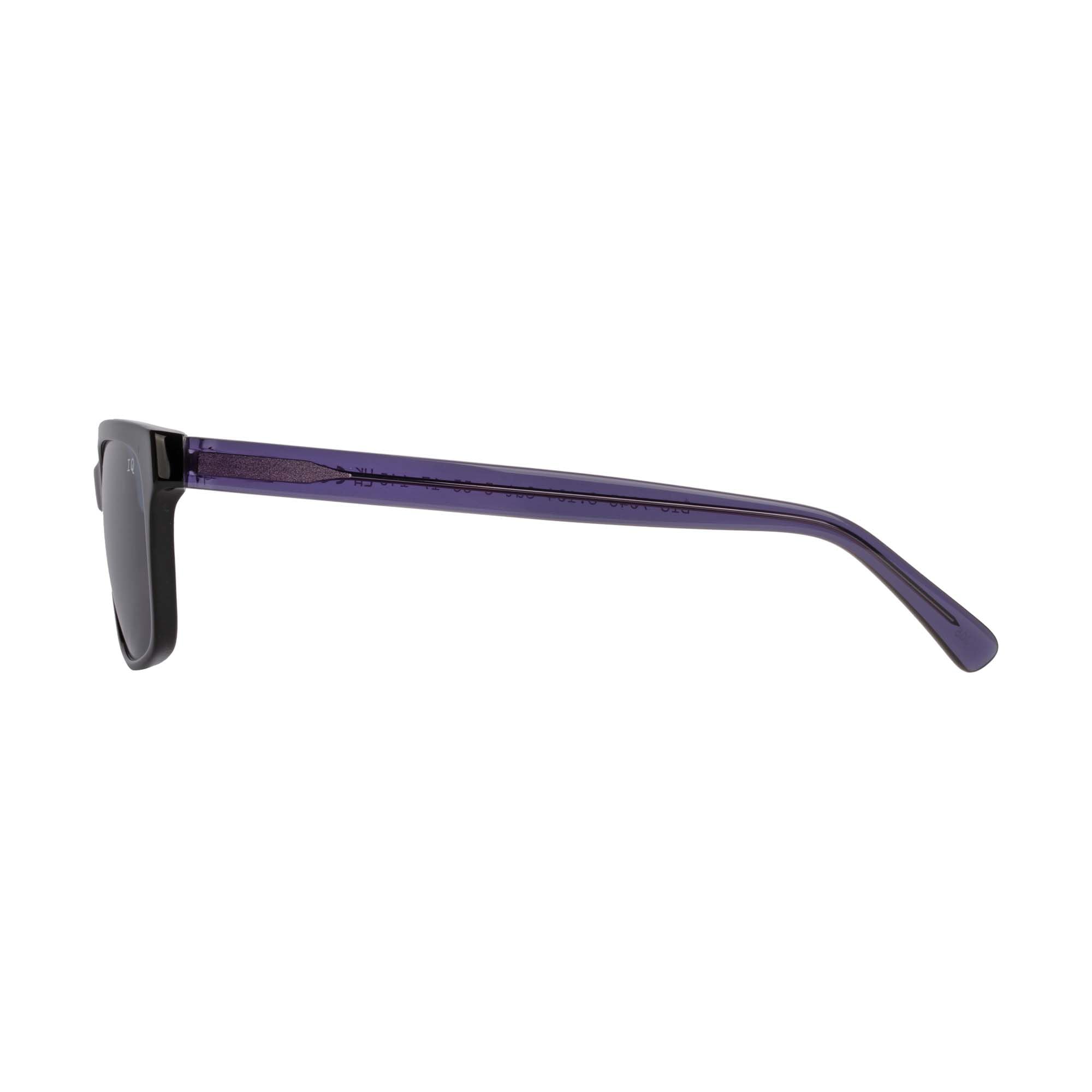 BOTANIQ Prostokątne okulary octanowe w kolorze czarnym dla mężczyzn, opcjonalnie z ostrością widzenia (model BIS-7045-104)