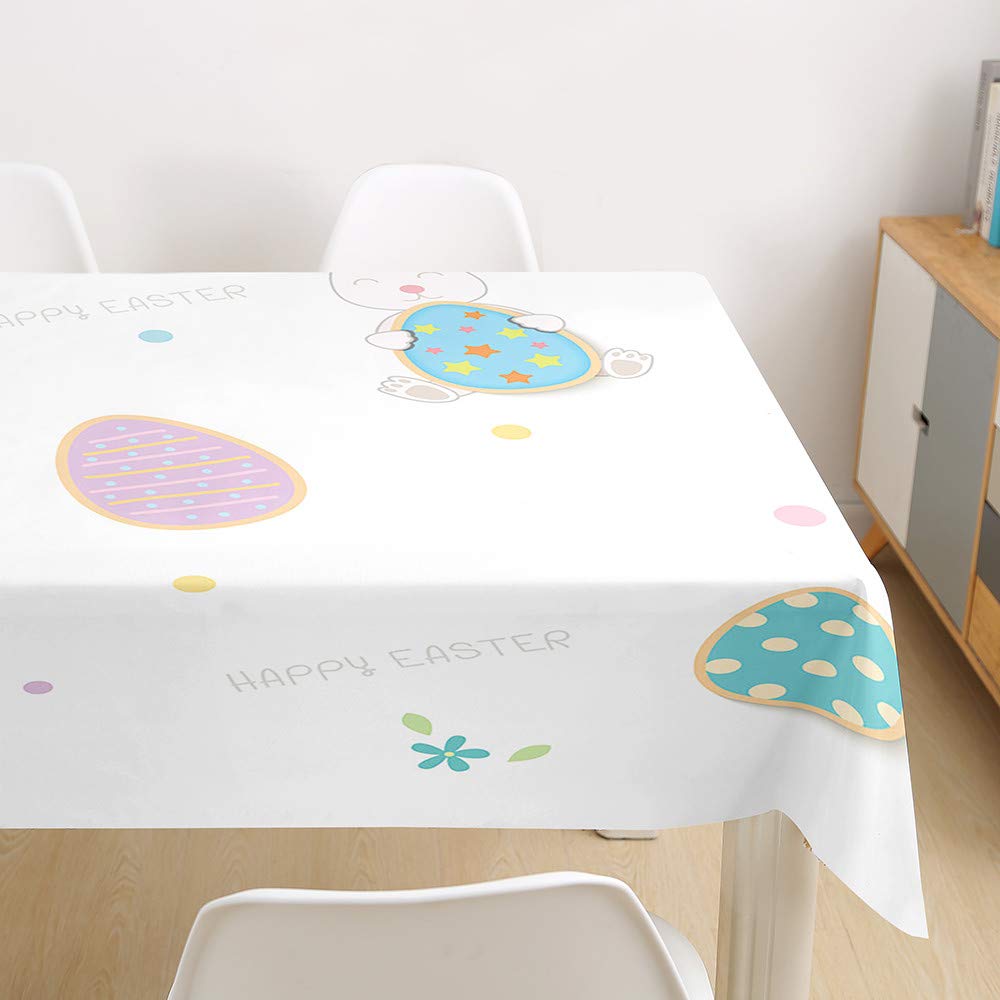 Tafelkleed voor Pasen, 137 x 274 cm, konijnenhaas ei, rechthoekig Tafelkleed voor Pasen, 137 x 274 cm, konijnenhaas ei, rechthoekig