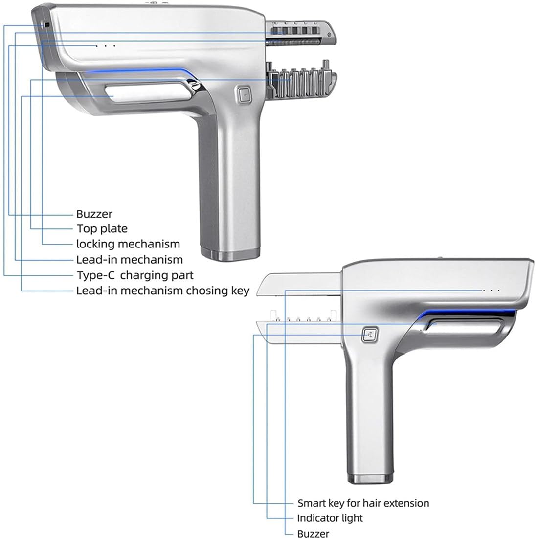 1 Set Di Pinze Professionali Per La Rimozione Delle Extension Dei Capelli, Mini Strumento Professionale Per Extension Per Capelli Femminili E - Foto 5