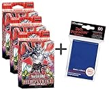 schicksalshelden deck 2019 Yugioh Structure Deck - Hero Strike - 3 Decks + 60 Ultra Pro Hüllen - Unlimitiert