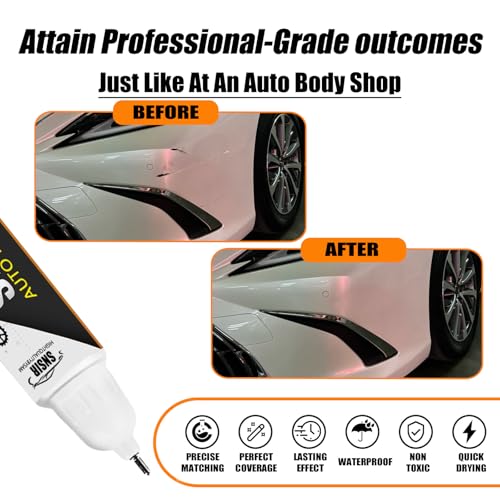 Image of Car Touch up Paint(085 Eminent White Pearl) Compatible with Honda /Lexus, Car Paint Pen Scratch Repair Two-In-One Touch Up Paint, Premium Car Scratch Remover for Deep Scratches