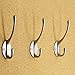 IBosins 10 Pack Heavy Duty Dual Coat Hooks Wall Mounted With 40 Screws Retro Double Hooks Utility Black Hooks Coat Scarf Bag Towel Key Cap Cup Hat Red Cop