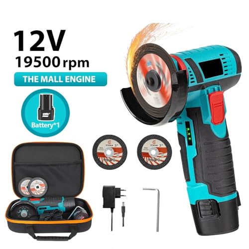 Mini meuleuse d'angle sans fil 12V avec batterie et disque