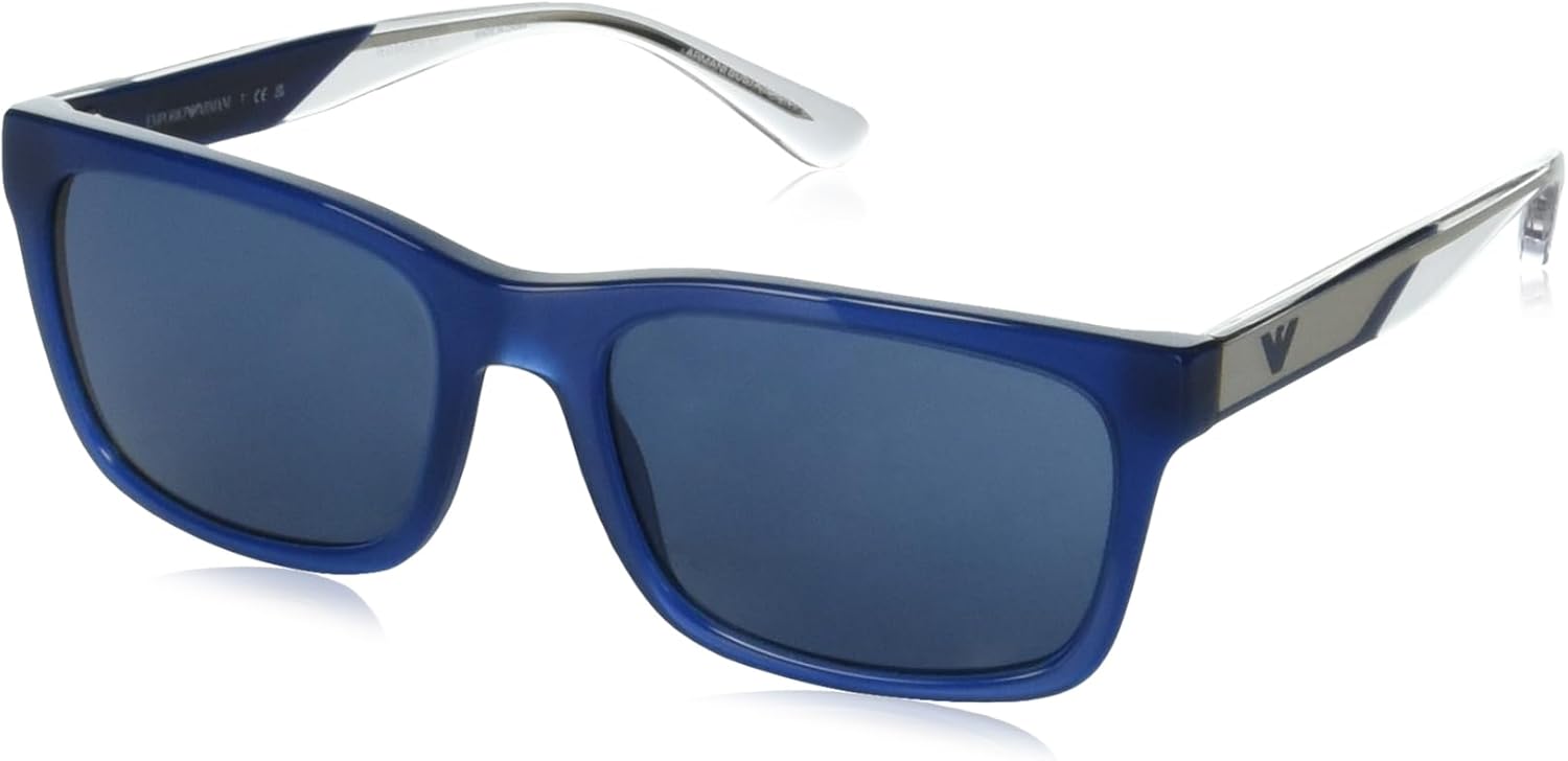 Emporio Armani mens Ea4224 Rectangular Sunglasses
