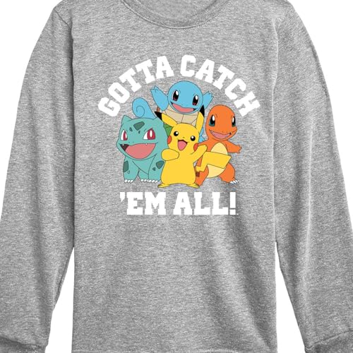 HYBRID APPAREL - Pokémon - Gotta Catch Em All Starters - Youth Long Sleeve Graphic T- Shirt3
