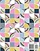 2019 Weekly Planner Notebook: Quilt Squares Organizer Calendar January - December 2019