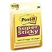 Post-it Notes Super Sticky Pad, 3 x 3 Inches, Electric Yellow, 45 Sheets per Pad, Three Pads per Pack (3321-SSY)
