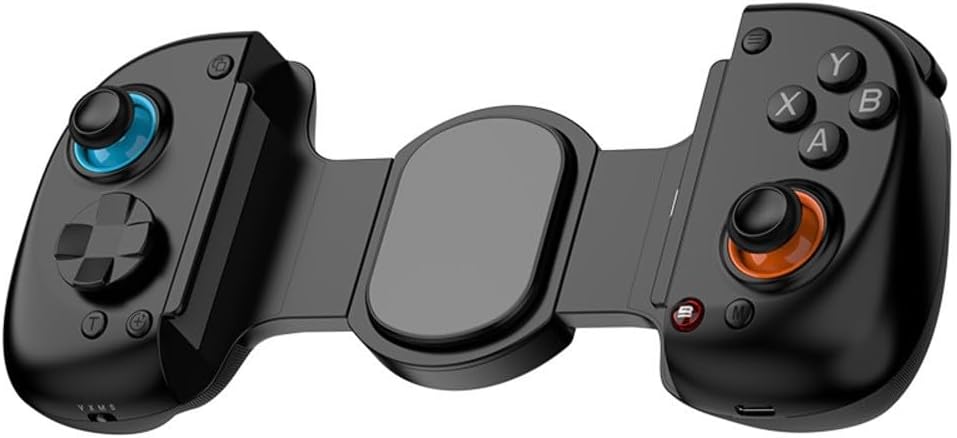Controlador móvil para juegos en la nube con sensor giroscópico de 6 ejes y modo turbo, gamepad con cable/inalámbrico para Android para iOS Switch PC, diseño ergonómico ABS, negro (blanco) - Detalles gráficos, modelado de personajes y ambientación