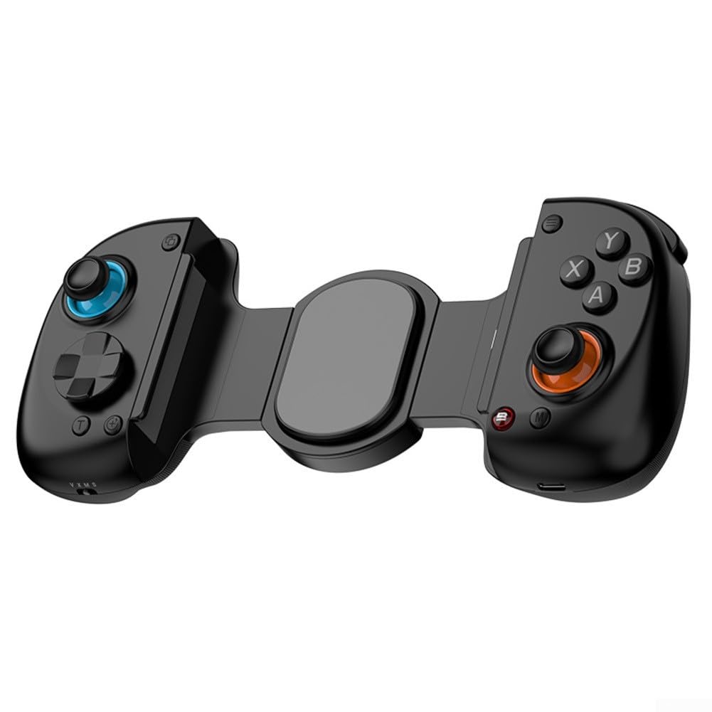 Mobile Cloud Gaming Controller con sensore giroscopio a 6 assi e modalità Turbo, gamepad cablato/wireless per Android per iOS Switch PC, design ergonomico in ABS, nero (bianco)