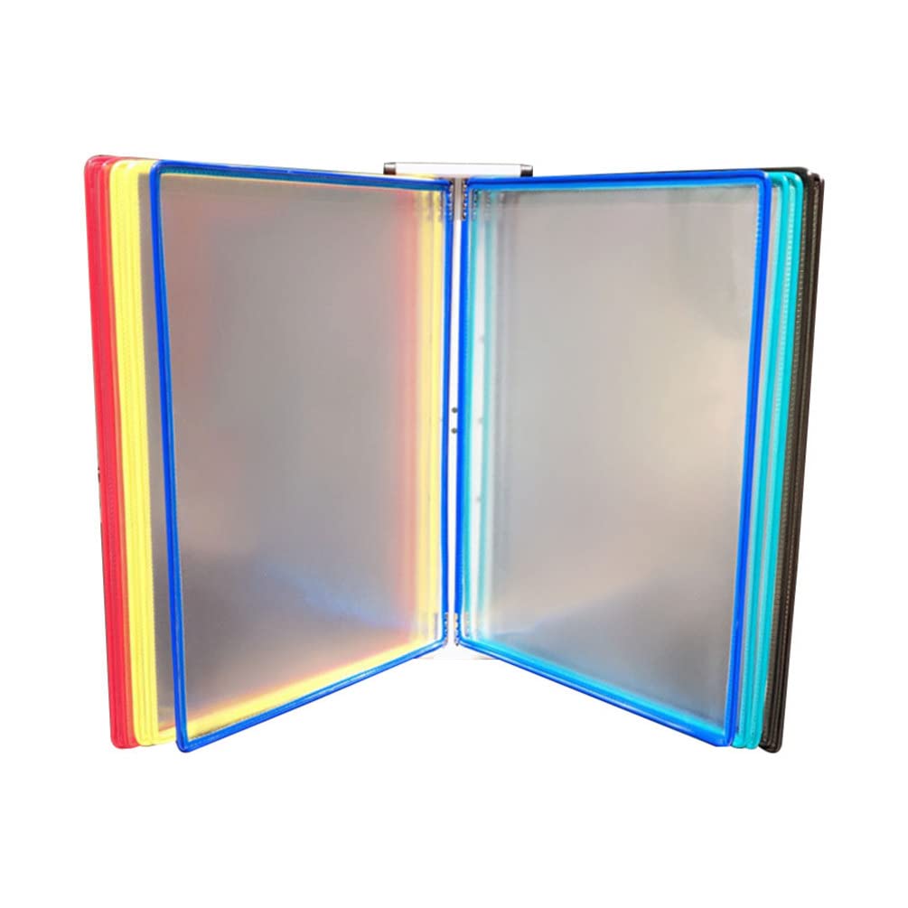 NUOBESTY Wall Mounted File Organizer - Hanging Accordion Folder Holder For Documents, 38x26cm