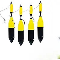 Boia de Pesca Torpedo 45g com Alto Poder de Arremesso,Ótima Sensibilidade na Fisgada, Copo Interno Reforçado para Lançamento Longa Distância, Arraste Leve, Ideal para Rios e Lagos (amarelo)
